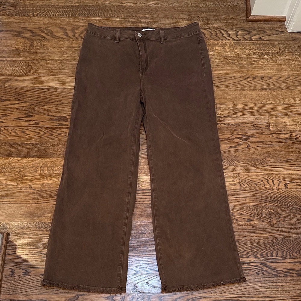 Zenana Outfitters Brown Boot Cut Jeans